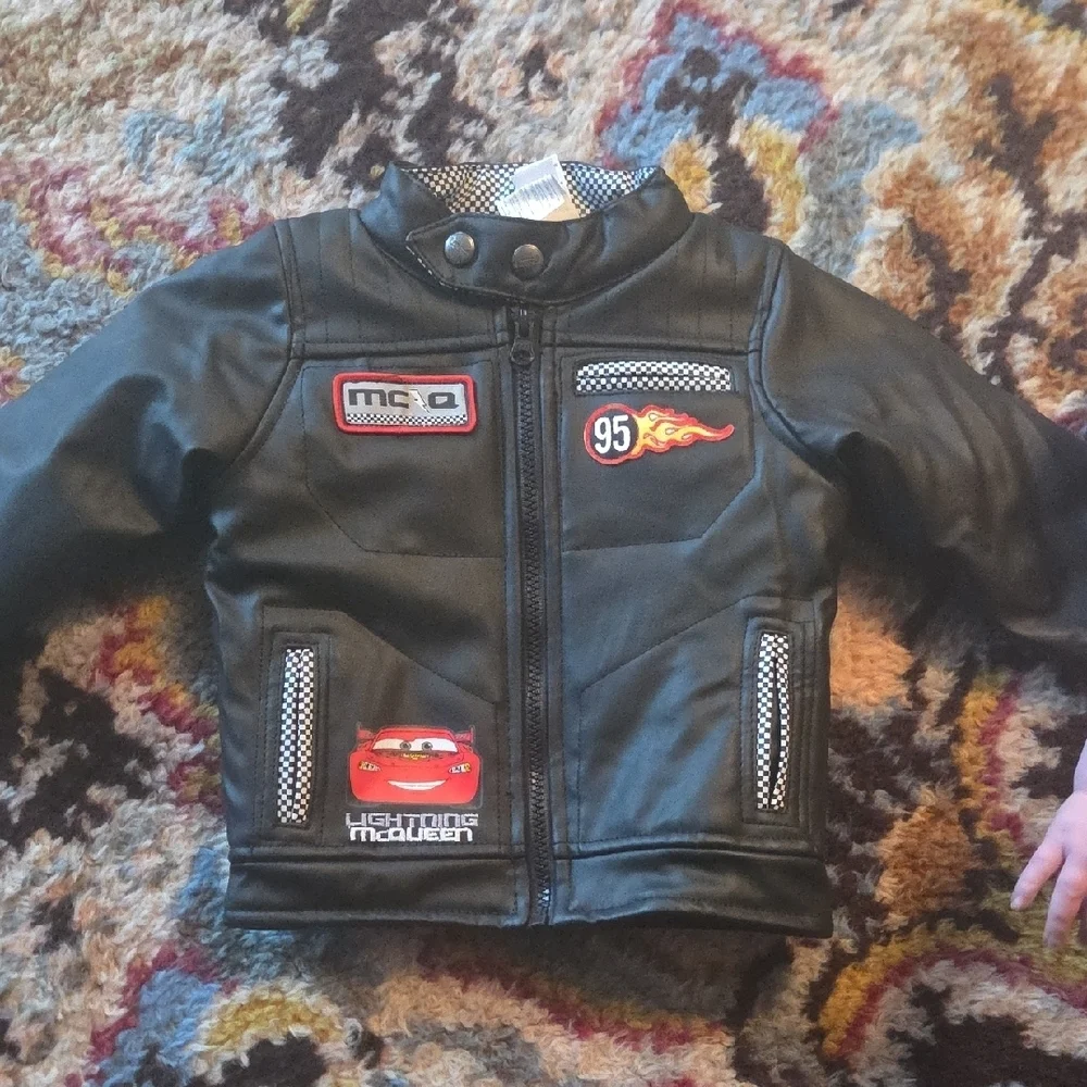 Kids Black Lightning McQueen Jacket - Picture 1 of 3